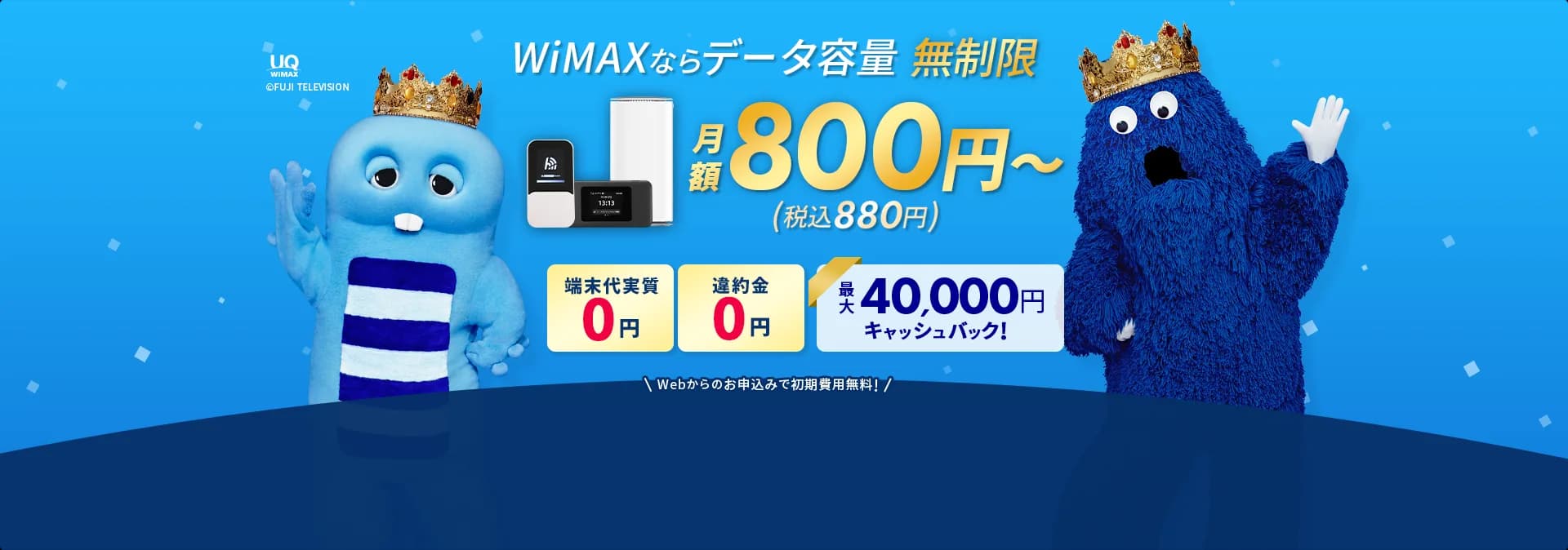 月額800円~(税込880円~)