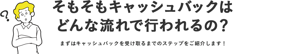 そもそもキャッシュバックはどんな流れで行われるの？