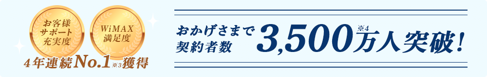 3,500万突破