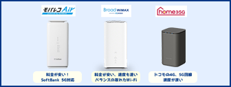 ホームルーターのおすすめは3つだけ！有名5社の料金・速度比較